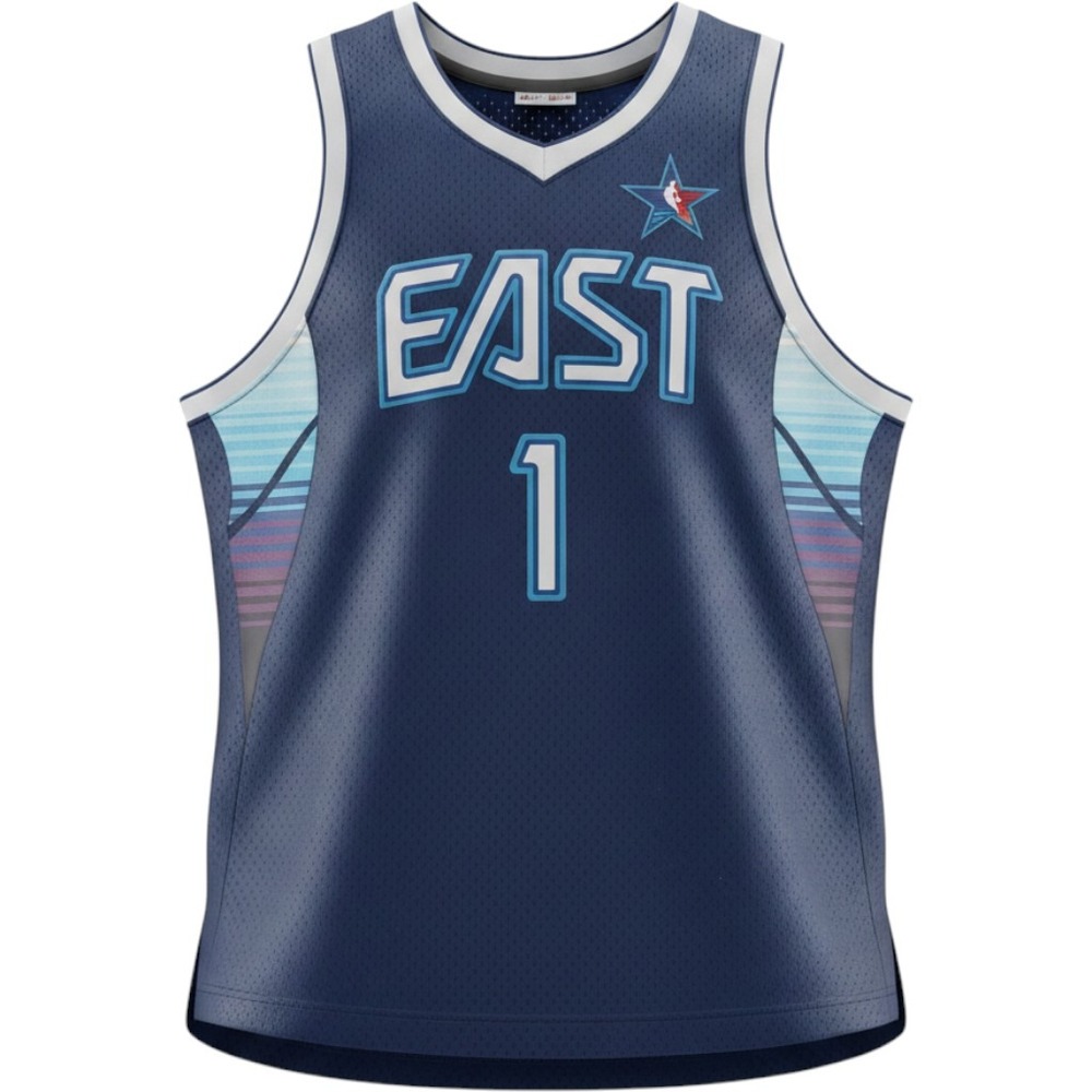 Mitchell‎ & Ness Allen Iverson 2009 NBA All-Star Jersey East 1 Pistons Navy 2XL